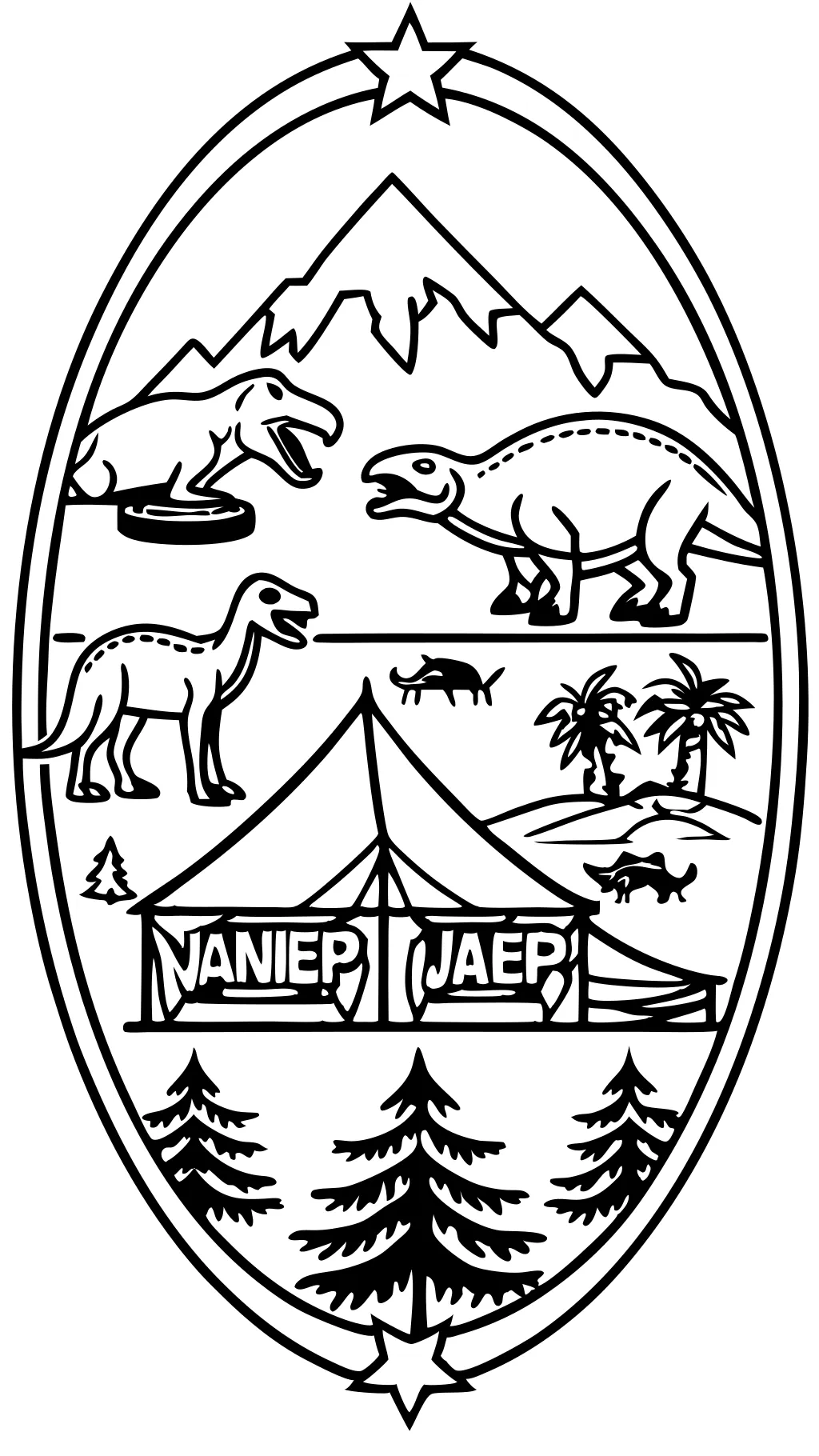 coloring pages from jurasic world camp